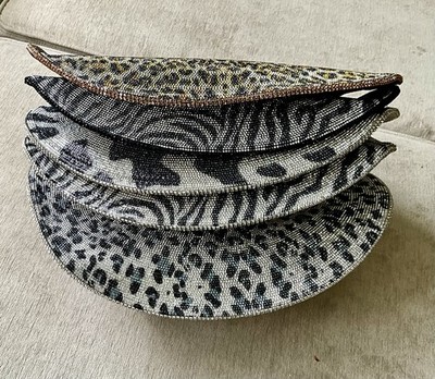 Free People Cowboy Hat Velvet Black Silver Leopard Jeweled Brim Band $_57.JPG?set_id=880000500F main image 4