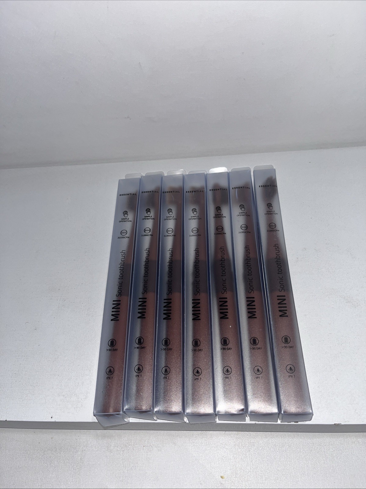 7 New Essential Sonic Toothbrush Mini, Lasts 90 Days Each, T