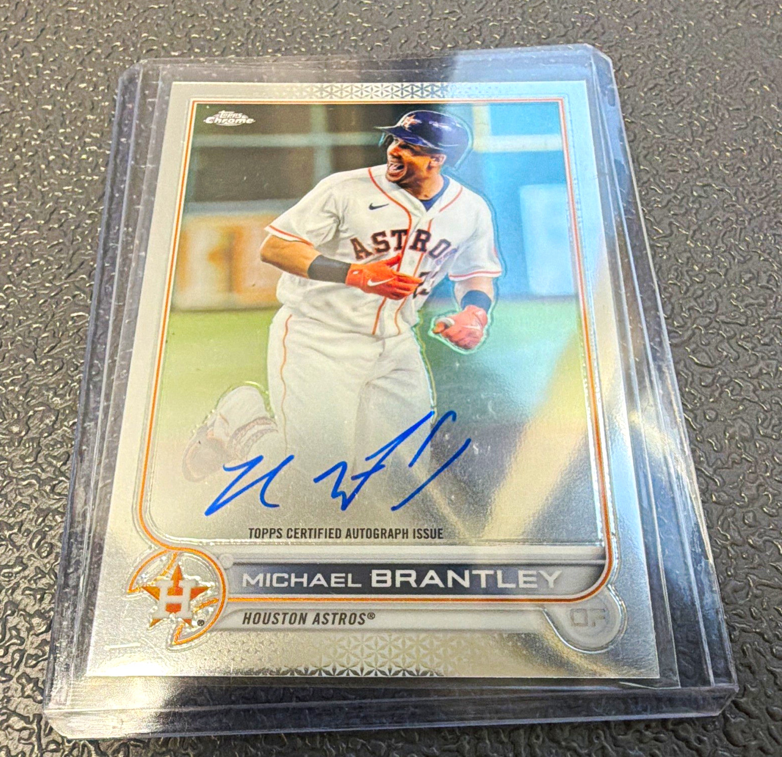 Topps 2022 Topps Chrome CVA Michael Brantley Astros #CVA-MB Green /99 Auto