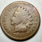 1868  INDIAN CENT   GOOD DETAILS   KEY DATE #1137