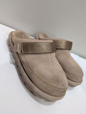 Koolaburra By UGG Tizzy Clog Limewash Beige Suede Women Size 7 US 1123405