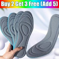 5D Memory Foam Orthopaedic Massage Insoles For Shoes Women Men Sports Soft