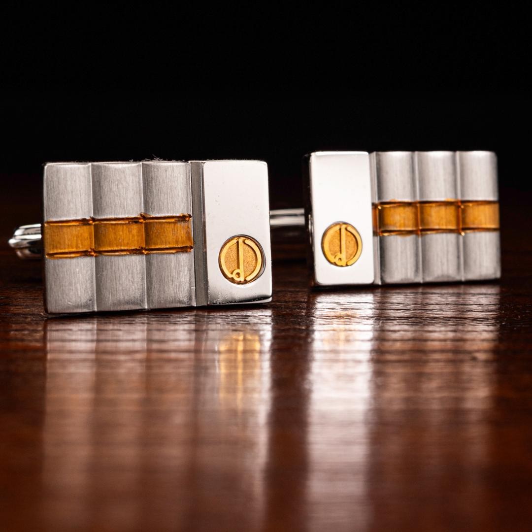 Dunhill Cufflinks Bis dDesign 80S Legendary Archive Pre-Owned No Box/K