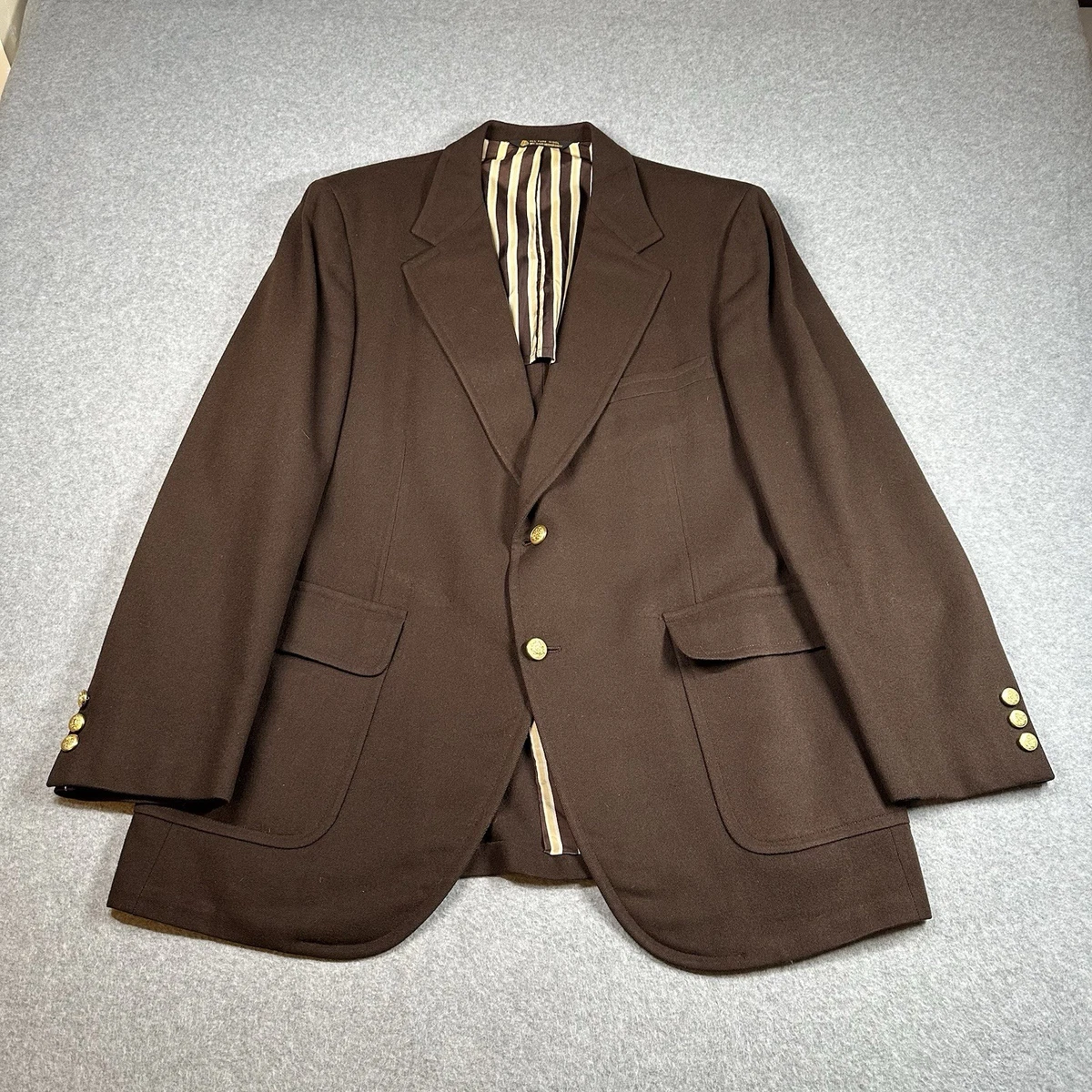 Brown 1960s 100% Wool Vintage Suit Jackets & Blazers for Men for
