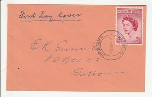 Southern Rhodesia 'FDC' Scott # 80 "1 JUN 1953"