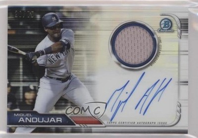 2019 Bowman Chrome Relics 26/75 Miguel Andujar #BCAR-MAN Auto b8h
