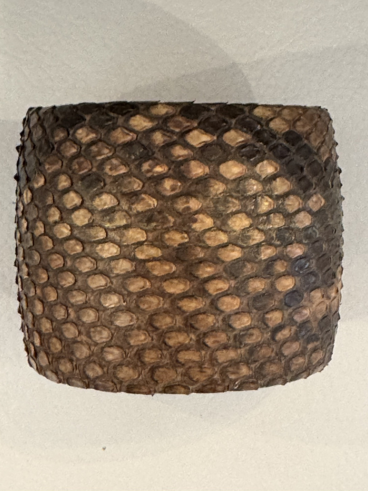 TED ROSSI Black Python Studded Silver Stud Crysta… - image 2