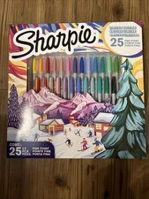 2025 Limited Edition Sharpie Set Of 25 Colorful Permanent Markers