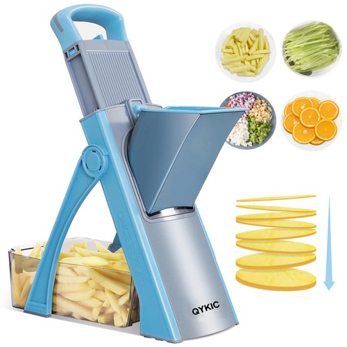 Upgrade Safe Mandoline Slicer for Kitchen, All in 1 Vegetable Chopper, Potato...
