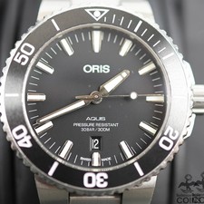 Oris Aquis Automatic Black Dial Stainless Steel Men's Watch w/ Box 7730