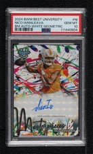 2024 Bowman U White Geometric Refractor /5 Nico Iamaleava PSA 10 GEM MT Auto 5i3