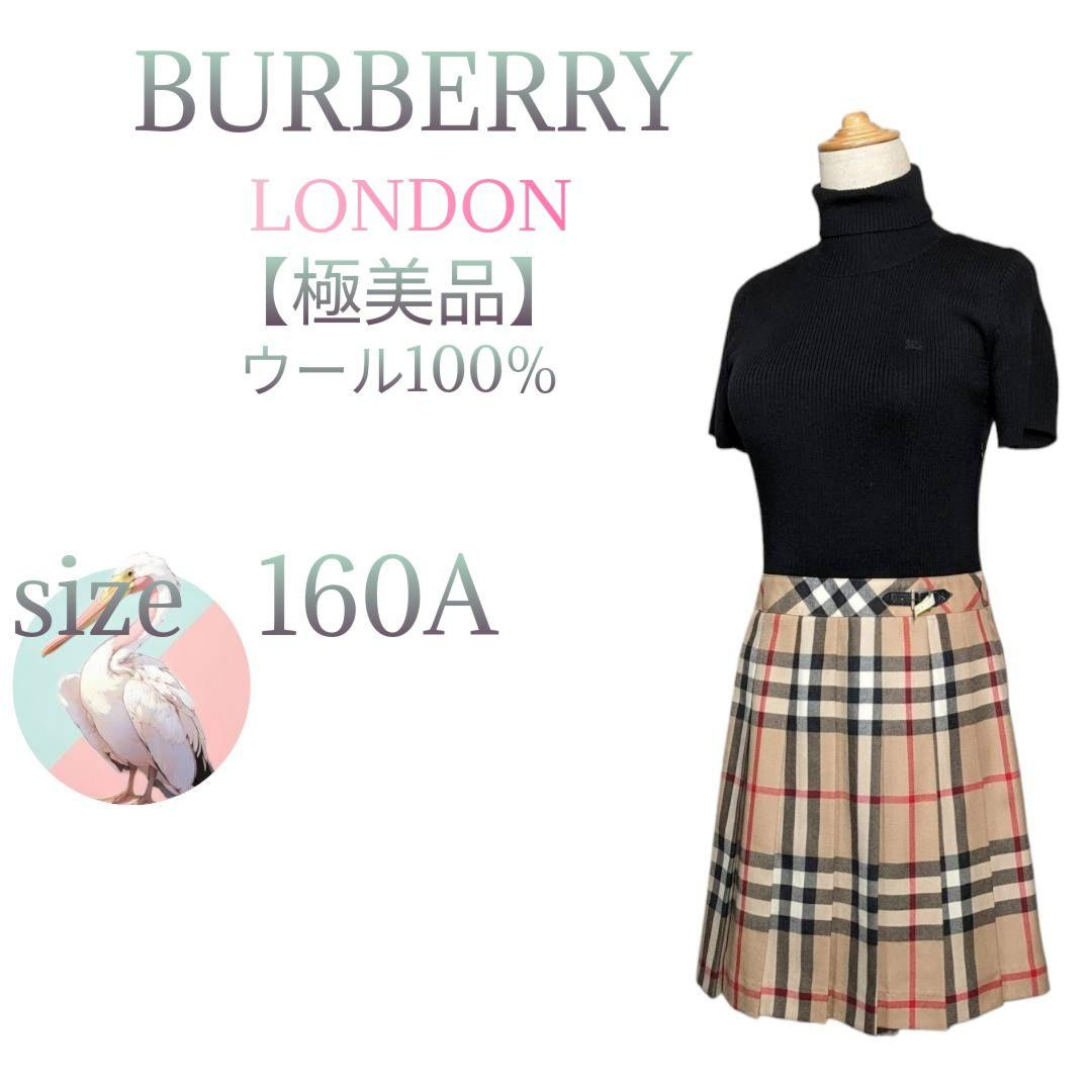 Burberry London Wool Short Sleeve Dress 160A Nova Check | eBay 