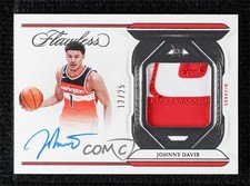 2023-24 Flawless 2022-23 Update 2023-24 Panini 12/25 Johnny Davis Patch Auto 3d3