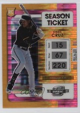2022 Panini Chronicles Contenders Optic Pink Pulsar Prizm Oneil Cruz #3 rs2