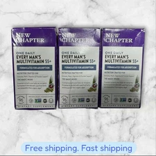 FOR 3 New Chapter One Daily Every Man's Multivitamin 55+ 96 Tablets EXP02/2026+