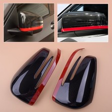 Carbon Spiegelkappen Abdeckungs Trim f&uuml;r Mercedes Benz A CLA GLA GLK 2014-2017.