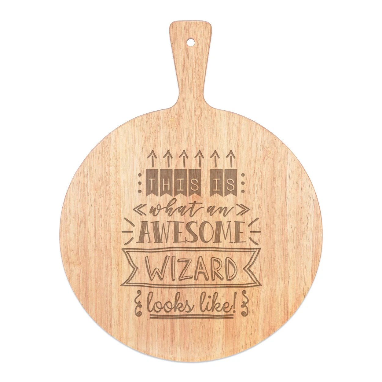 This Is What An Awesome Wizard Looks Like Pizza Board Paddle Wooden Best