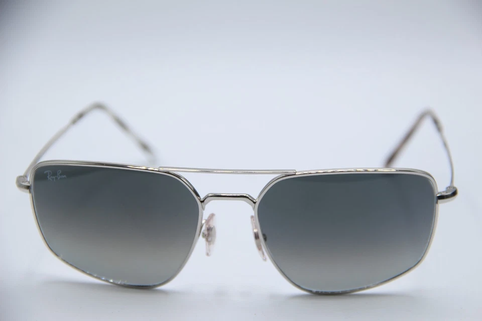 NUEVAS GAFAS DE SOL RAY-BAN RB 3666 003/71 PLATEADAS DEGRADADAS HABANA AUTÉNTICAS 56-17 Foto 2 de 4