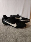 Nike Shoes Youth 2.5 Chaser Soccer Cleats Sneakers Black Leather Low 599072-010