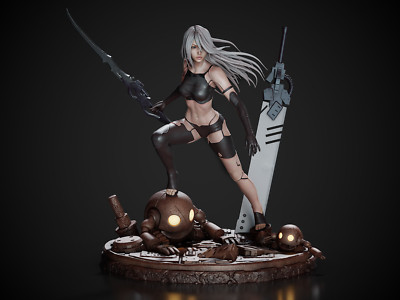 A2 Nier Automated 3D gedrucktes Harzmodell zum Zusammenbauen und Bemalen Figuren