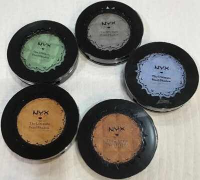 NYX Lot Of 5 Ultimate Pearl Eye Shadow Singles All New And Sealed!!!