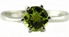 PERIDOT Sterling Silver Ladies Ring - Handmade SR311