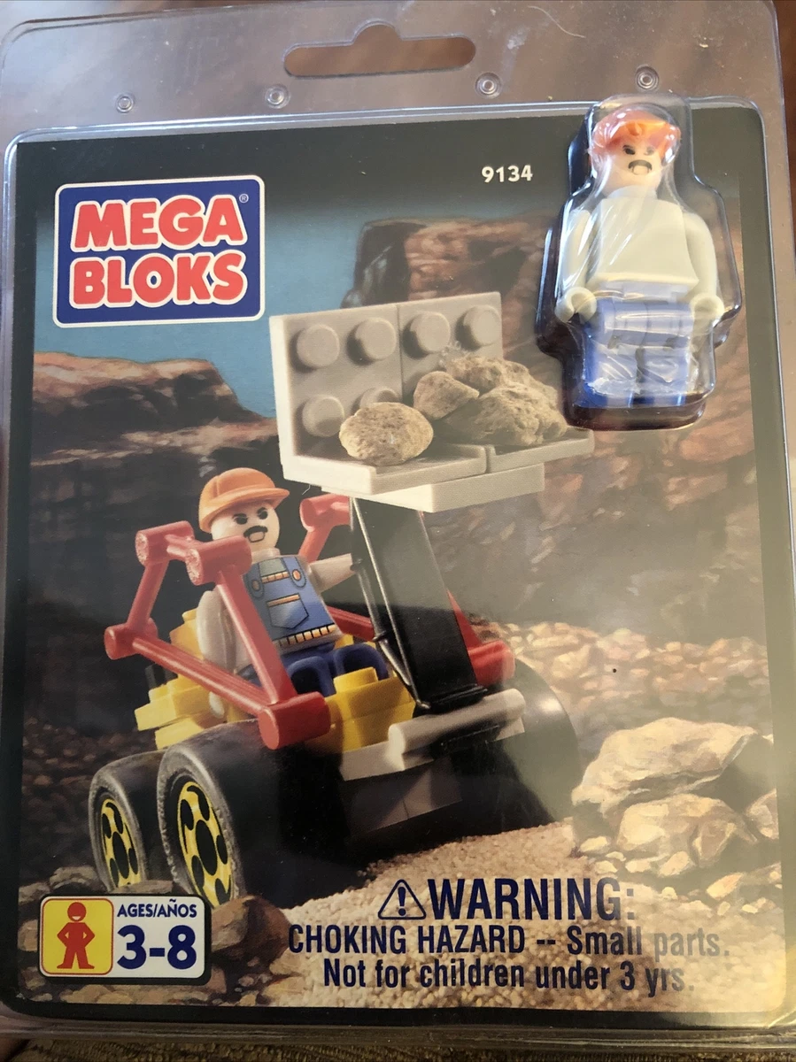 Mega Bloks Construction Set 3 Extra Figures 9134 Vintage 1999