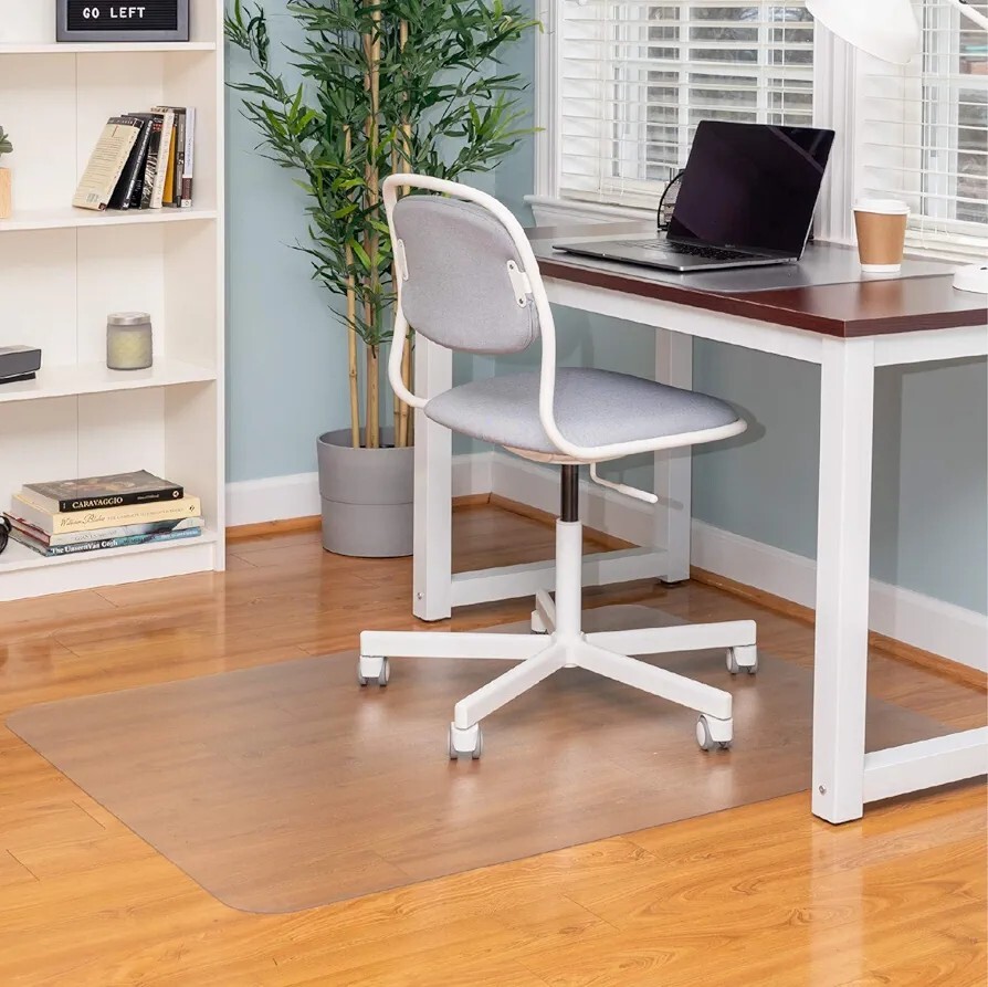 Hardwood Floor Office Chair Mat 36x48 Protects Desk Chairs-image