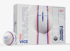 Vice Pro TRACER Limited Edition Golf Balls - Blue Red