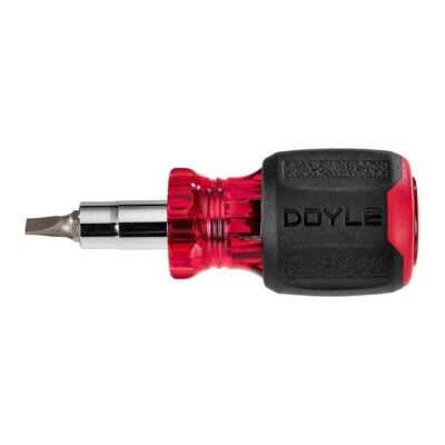 DOYLE 6-in-1 Stubby Multibit Screwdriver/Nut Driver, Comfort, LIFETIME ...