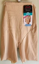 Maidenform Flexees Ultra Firm Sculpt High Waist Thigh Slimmer Body Shaper Beige