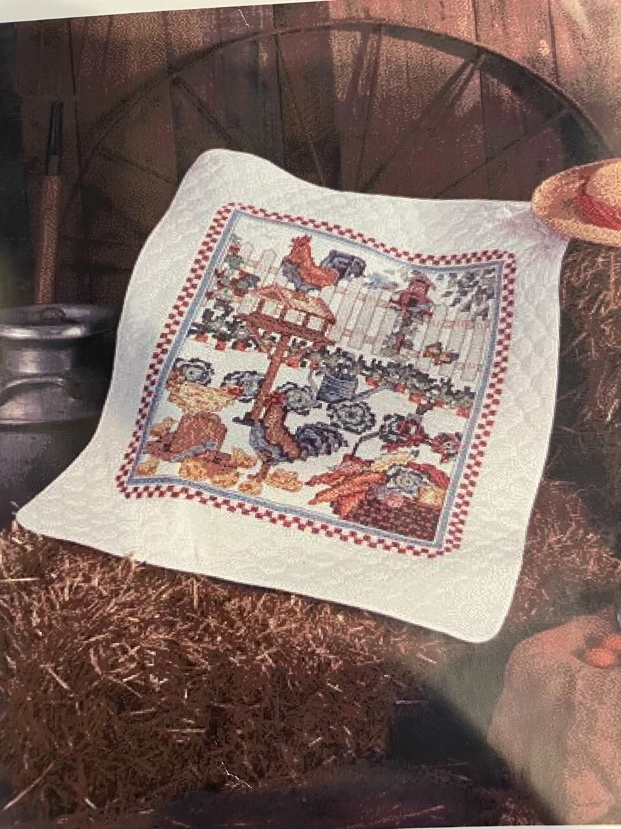 Herrschners Baby Quilt Set Stamped Cross-Stitch