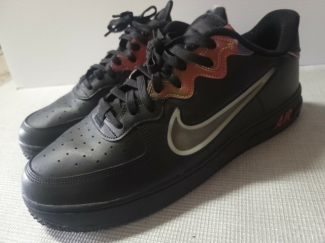 air force 1 react black iridescent