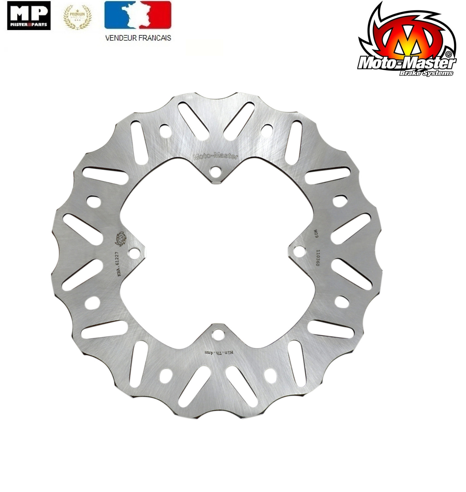 Disque de frein arrière 190 mm en acier renforcé pour Honda CR 80 R