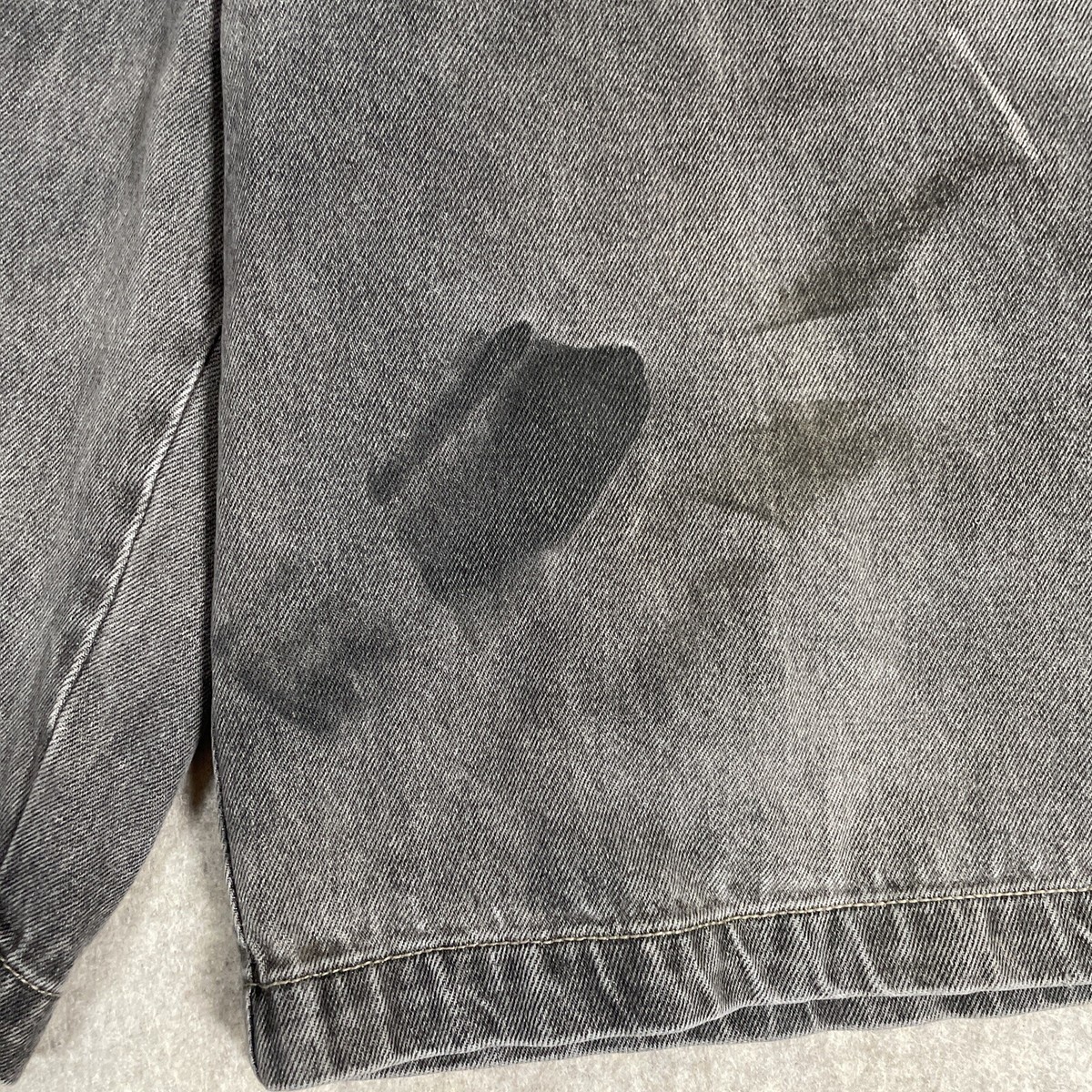 Texas Tuff Jean Shorts Jorts Gray Denim Size 36 | eBay