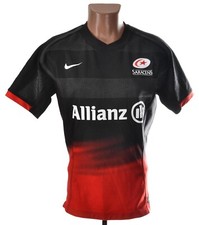 SARACENS 2015 RUGBY UNION SHIRT NIKE SIZE M ADULT PLAYER ISSUE
