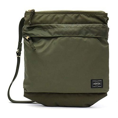 PORTER Force Vertical Shoulder Bag Olive Drab 855-05901 khaki NEW 