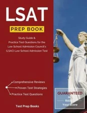 LSAT Prep Book: Study Guide & Practice Test Questions for the Law School  - GOOD