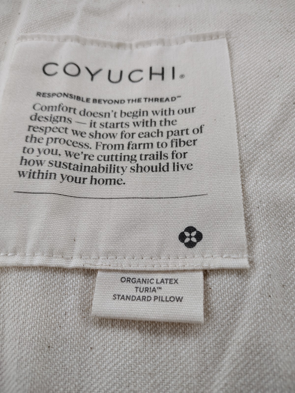 Coyuchi Organic Latex Turiya Spinal Alignment Pillow 26"x15.5"x5