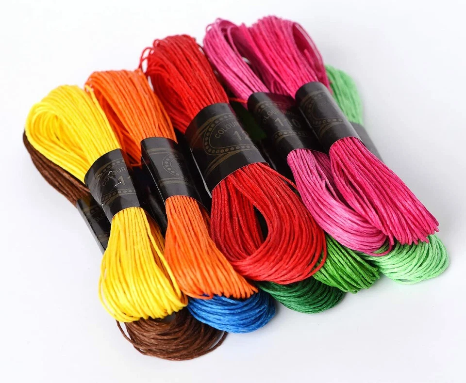 20 Pack of Handwork Multifunctional Thread 100% Cotton Supplement Thread 10 colo - Image 3 of 4
