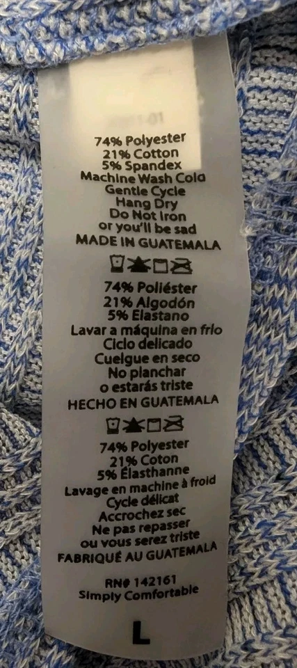 Chaleco plumero LuLaRoe para mujer JOY talla grande ligero azul talla 14-16 Foto 4 de 4