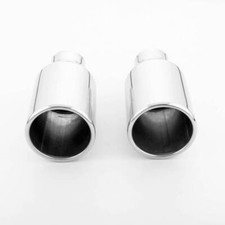 2.25 Inlet Exhaust Tips 4 Out Rolled 8 Length 2pcs Universal Tailpipe Tips 2.25 Inlet Exhaust Tips 4 Out Rolled 8 Length 2pcs Universal Tailpipe Tips