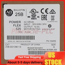 Allen-Bradley 25B-D010N114 PowerFlex 525 4kW (5Hp) AC Drive Factory US Free Tax