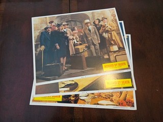 1976 MURDER BY DEATH Original Lobby Cards 11x14 Peter Sellers MYSTERY COMEDY