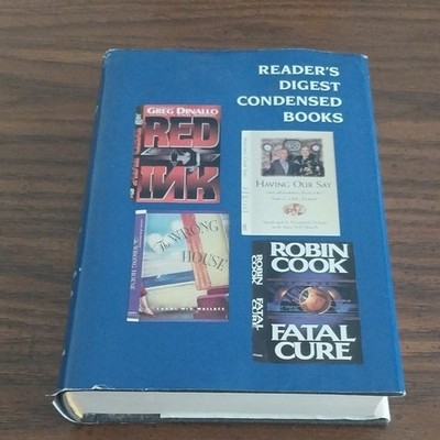 Reader's Digest Condensed Books Hardcover Thriller 1994 Fiction Compilation
