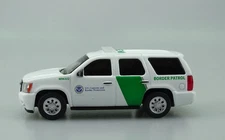 1:64 596 Model Tahoe US Custom Border Patrol SUV Model Diecast Metal Car