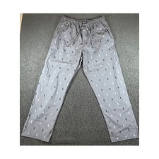 Polo Ralph Lauren Mens Grey All Over Pony Logo Sleepwear Pajama Pants Large