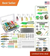 Fishing Lures and Tackle Kit: 102 Pieces for the Passionate Angler's Adventure