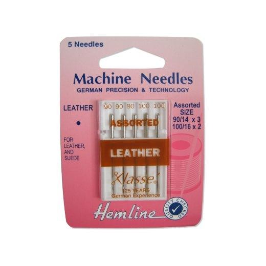 Hemline Sewing Machine Needles - Leather Assorted 90/100 H104.99
