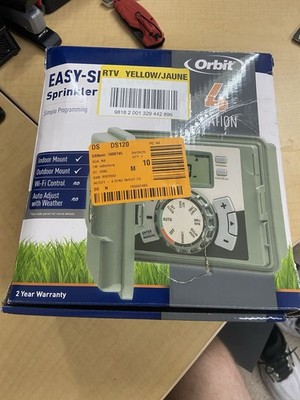 Orbit 57894 4-Station Outdoor Swing Panel Sprinkler System *Missing key*